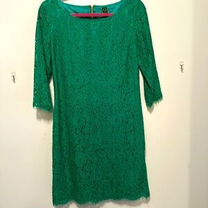 Gorgeous green lace dress size 10 by C Wonder